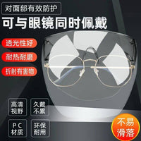 Transparent Full Face Shield for Kitchen Cooking, Oil Splash, and General Protection