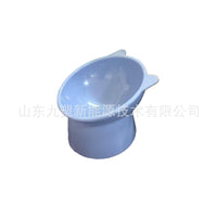 Anti-Tipping Elevated Pet Bowl for Cats and Small Dogs, Tilted Design for Neck Protection, Prevents Chin Acne, Food and Water Dish