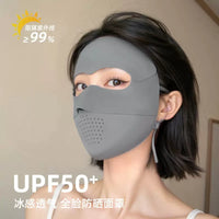 Women's Ice Silk UV Protection Face Mask for Summer Outdoor Activities