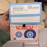 DIY Recordable Voice Greeting Card Box - Retro Cassette Style for Special Occasions