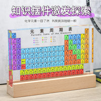 Periodic Table of Elements Display with Astronaut Figurine - Educational Science Gift for Home and Office