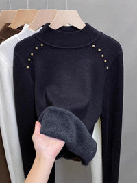 Women's Fleece Lined Thermal Turtleneck Sweater