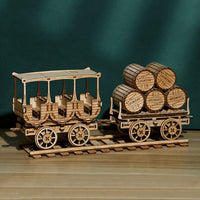 Adult 3D Wooden Puzzle - Wine Transport Truck Model Kit