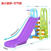 Thickened Kids Indoor Slide with Basketball Hoop and Swing Set