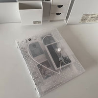 Korean Style A5 4-Pocket Loose-Leaf Photocard Binder for Instax & Small Cards