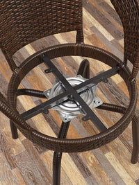 Rattan Chair Three-Piece Set Balcony Small Table and Chairs Simple Outdoor Courtyard Leisure Tea Table Waterproof