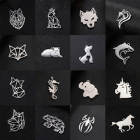 Stainless Steel Animal Pendant Charms for DIY Jewelry Making