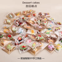 Miniature Simulation Bread Cake Dessert Food Model Toy for Kids