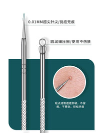Acne Extractor Kit Blackhead Remover Pimple Popper Tool Set with Magnifying Glass