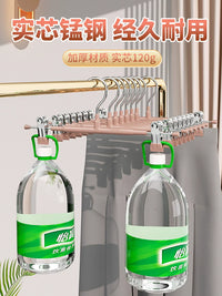 Stainless Steel Non-Slip Pants Hangers with Movable Clips, Strong Grip Skirt Hangers for Home Use