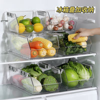 Stackable Plastic Storage Bins for Kitchen Countertop and Pantry Organization, Fruit and Vegetable Baskets