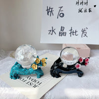 Crystal Ball Display Stand Plum Blossom Base for Gemstone Jewelry Ornament