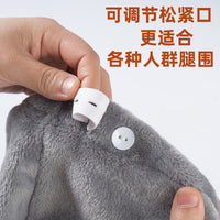 Elderly Coral Fleece Knee Warmers Leggings for Cold Legs, Thickened Loose-Fit Sleep Socks