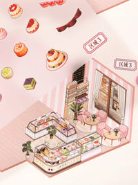 Xinmo Store Management Diorama Stickers Large DIY Miniature 3D Storage House Kids Educational Toy