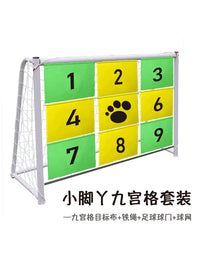 Soccer Goal with Target Sheet for Penalty Kick Training - Portable 2-in-1 Football Goal