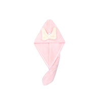 Kids' Coral Fleece Hair Drying Cap - Super Absorbent & Quick Dry Turban for Girls