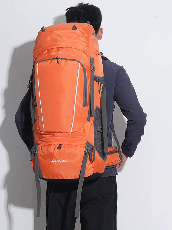 Outdoor Mountaineering Backpack Large Capacity Multifunctional Professional Waterproof Hiking Camping Backpack for Men and Women