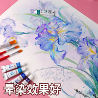Cotton Pulp Watercolor Paper 300gsm for Students, Medium Coarse Grain, 10 Sheets