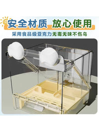 Pet Parrot Feeder and Bath Tub for Budgies, Cockatiels, and Parakeets
