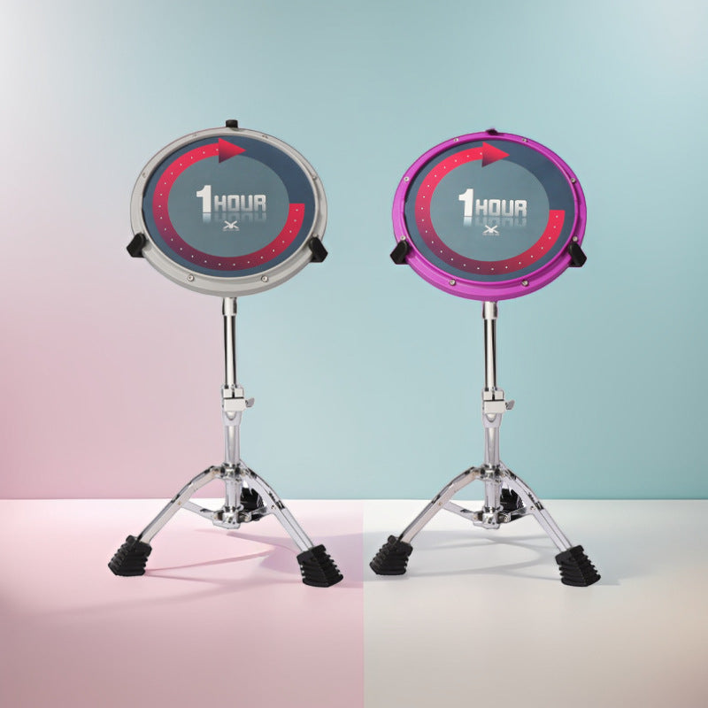 12-inch Drum Practice Pad Set with Metronome for Beginners - Silent Drum Training Kit