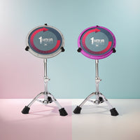 12-inch Drum Practice Pad Set with Metronome for Beginners - Silent Drum Training Kit