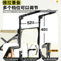 Folding Camping Cart with All-Terrain Wheels, Canopy, and Tail Bag - Portable Utility Wagon for Outdoor Picnic & Shopping