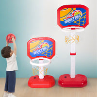 Adjustable Height Inflatable Water Basketball Hoop Set for Kids Pool Beach Indoor Outdoor Play