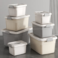 Thickened Household Storage Box with Lid, Large Plastic Organizer for Sundries and Toys, Multi-size
