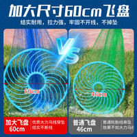 Hand-Cast Fishing Net with Large Flying Disc Design, Easy-Throw Automatic Fishing Trap Net