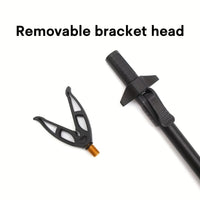 Portable Aluminum Alloy Fishing Rod Holder with Ground Insert, Adjustable Telescopic Stand for Saltwater Fishing