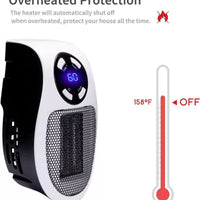Mini Portable Electric Space Heater with Fast Heating for Home and Office
