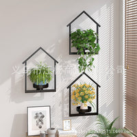 Wall-Mounted Planter Holder for Indoor Outdoor Plant Display