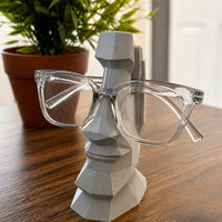 Moai Head Eyeglass Holder Desktop Display Stand