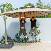 Outdoor Patio Umbrella Canopy Replacement Cover for Garden Swing and Yard