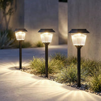 Solar Powered LED Garden Landscape Lights Outdoor Waterproof Ground Plug Lamp for Yard Patio Pathway Decoration