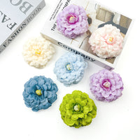 Artificial Koi Peony Flower Head for DIY Hairpins Brooches and Photography Props