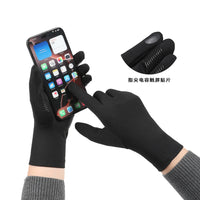 Lightweight Fleece Ski Glove Liners with Touchscreen Compatibility for Winter Sports and Driving