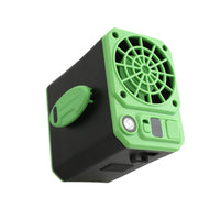 Wearable Waist Fan with Power Bank and LED Light, Portable Outdoor Clip-on Fan