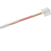 Dual-Ended Eyebrow Brush and Lash Comb Set for Shaping and Grooming