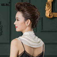 Silk Neck Gaiter with Ear Loops, Sun Protection Face Mask, Thin Mulberry Silk Neck Cover for Summer