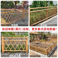Stainless Steel Bamboo-Look Garden Fence for Outdoor Landscaping and Yard Decor