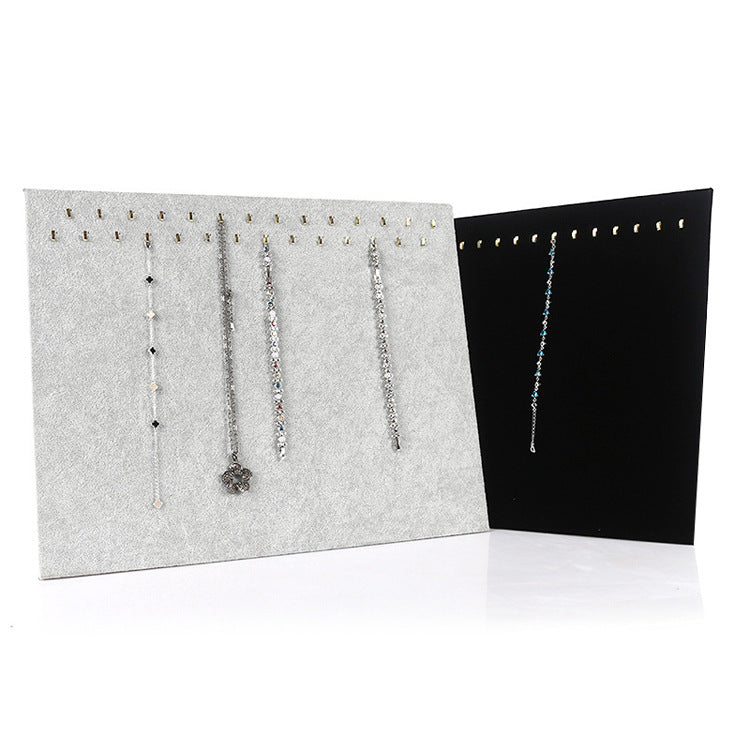 Premium Plush Foldable Necklace and Bracelet Display Stand Jewelry Organizer