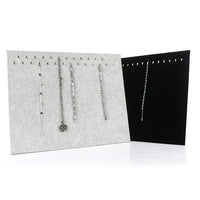 Premium Plush Foldable Necklace and Bracelet Display Stand Jewelry Organizer