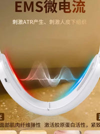 EMS Face Lifting Mask with Heat Therapy for Firming, Jawline and Double Chin Care