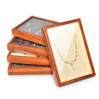 Lidded Jewelry Display Tray for Rings, Pendants, Bracelets, and Necklaces