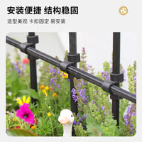 European Style Wrought Iron Garden Fence Panel for Climbing Plants, Yard Divider & Border