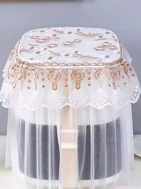 Universal Air Fryer Dust Cover Rice Cooker Kitchen Appliance Protector with Lace Trim
