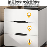 Bedside Storage Cabinet with Drawers and Shelves, Floor-Standing Organizer for Bedroom
