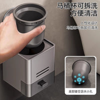 Powerful Suction Cup Toilet Brush Set with Holder, No Dead Angle Cleaning Tool, Wall-Mounted, Drainable