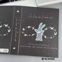 A5 Kpop Photocard Binder with 4-Pocket Pages, Dark Aesthetic Starry Sky Design, Idol Photo Album Storage